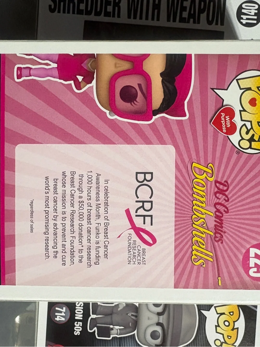 Funko Pop! DC Comics Bombshells Catwoman Pink Vinyl Figure breast cancer - Picture 3 of 6